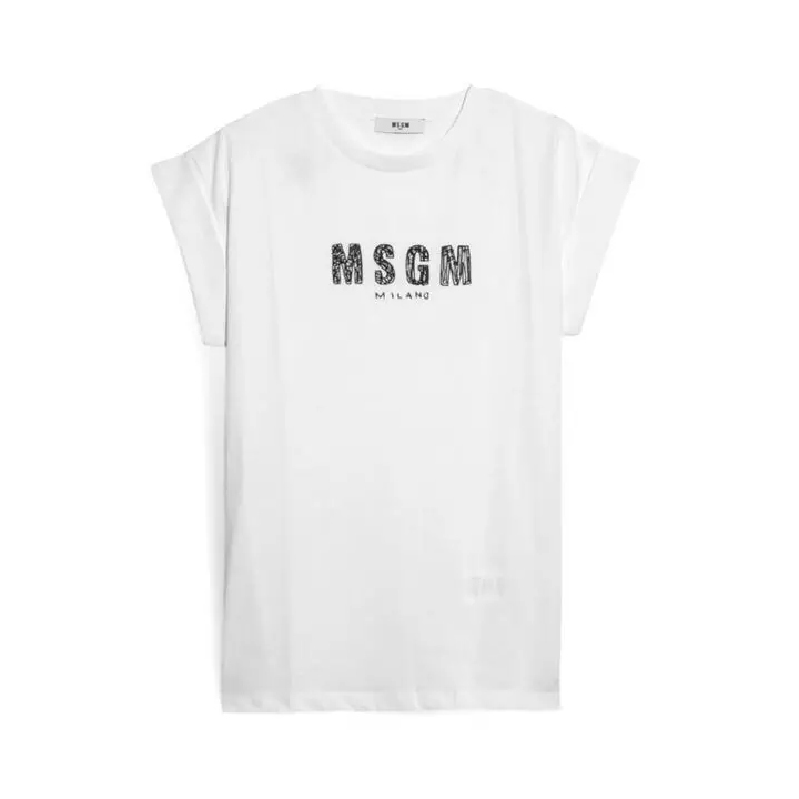 ◆키즈◆여성 저지 티셔츠 화이트 S6MSJGTH070 001