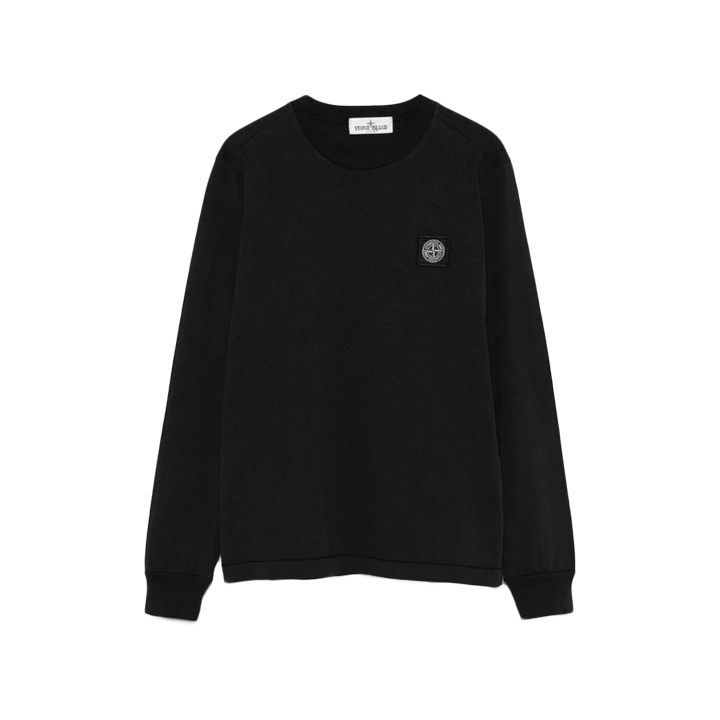 ◆키즈◆여성 로고 패치 롱슬리브 티셔츠 블랙 K2S16 2100003 S0047 V0029