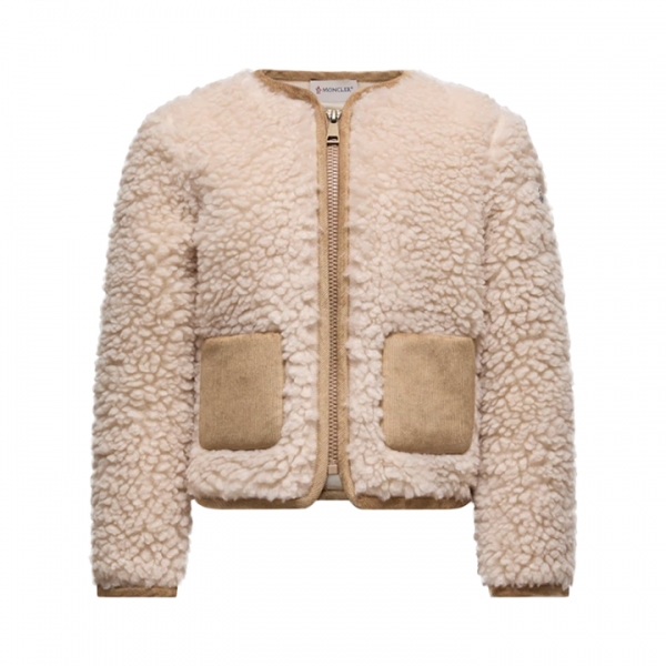 ◆키즈◆여성 로고 패치 코듀로이 포켓 플리스 자켓 베이지 8G000 22 89B1S 036