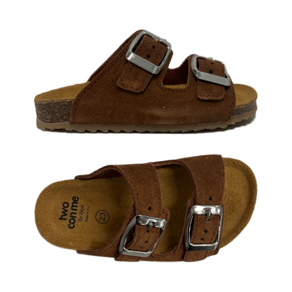 키즈 투콘미 막심 더블 버클 스웨이드 샌들 테라 BK25 SUEDE TERRA