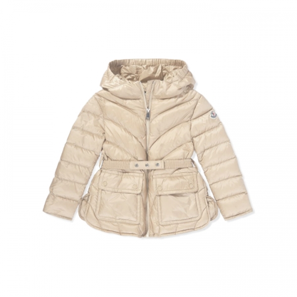 ◆키즈◆여성 아르젠노 ARGENNO 로고 패치 벨티드 패딩자켓 아이보리 1A000 30 597YF 20L