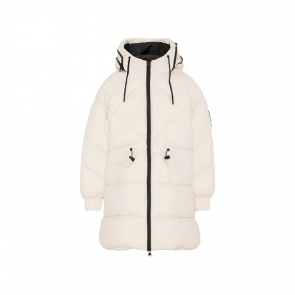 ◆키즈◆키즈 후드 지퍼 소프트 나일론 푸퍼 자켓 아이보리F5MSJGPF005 013