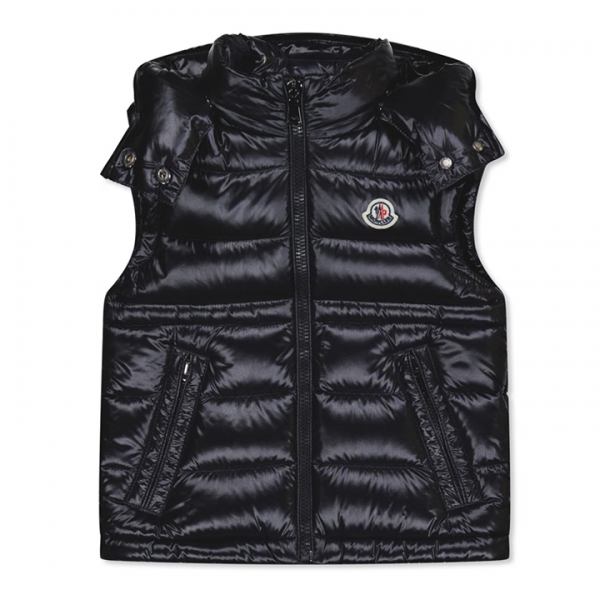 ◆키즈◆25FW 여성 ANIA 로고 패치 패딩조끼 블랙 1A000 45 597Z8 999