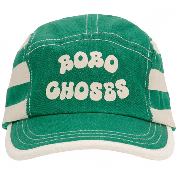 ◆키즈◆25SS 키즈 로고 스트라이프 캡모자 그린 B125AI024 331