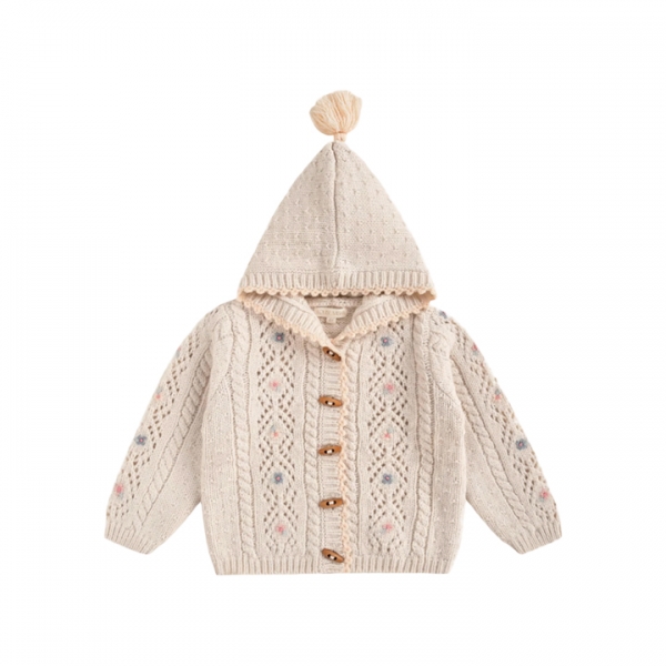 ◆키즈◆키즈 토니레인 후드 가디건 크림 25F_C0191 CREAM