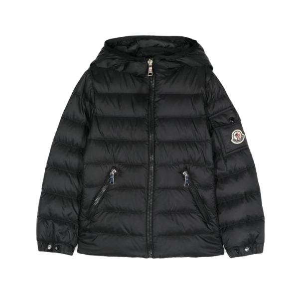 ◆키즈◆여성 GLES 로고 패치 후드 패딩자켓 블랙 1A000 31 597YF 999