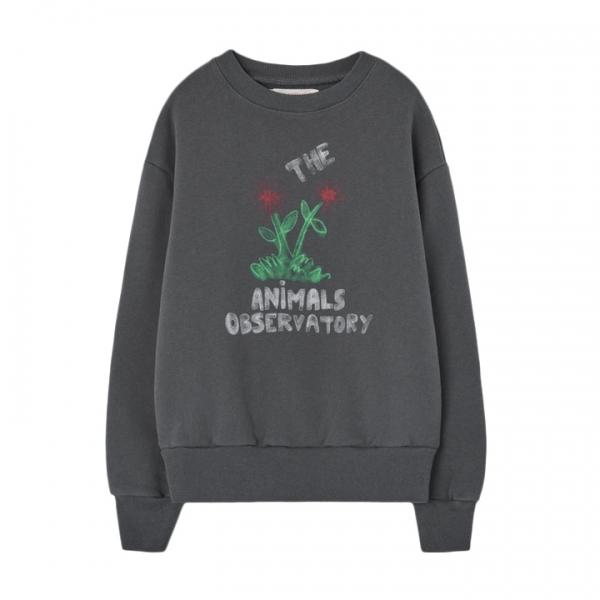 ◆키즈◆키즈 베어 플라워 맨투맨 다크그레이 F25031 066DX