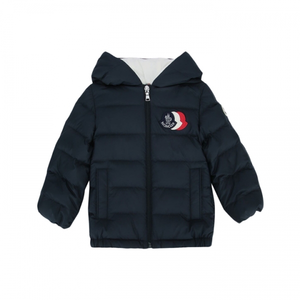 ◆키즈◆키즈 하칸 HAKAN 로고 패치 컬러로고 패딩자켓 네이비 1A000 06 597X2 77G