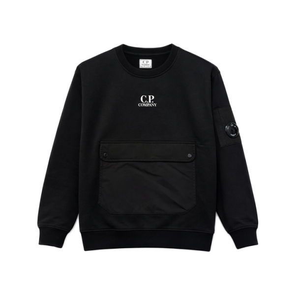 ◆키즈◆키즈 렌즈 와펜 포켓 맨투맨 블랙 20CKSS060B 00LCC02 999