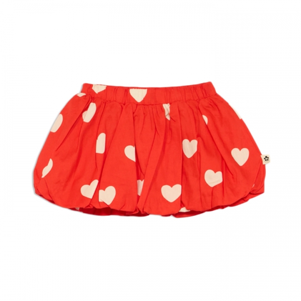 ◆키즈◆키즈 하트 패턴 우븐 벌룬 스커트 레드 26130104 42