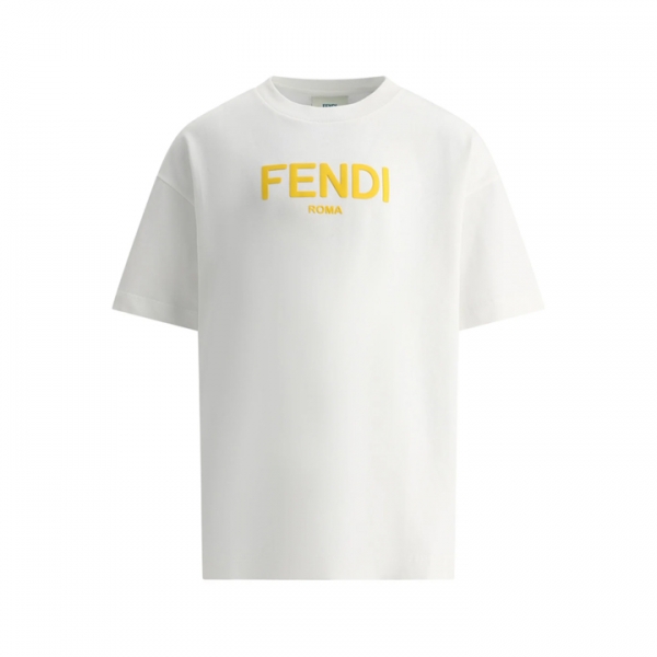 ◆키즈◆25SS 여성 시그니처 로고 티셔츠 화이트 JUI137 7AJ F0TU9