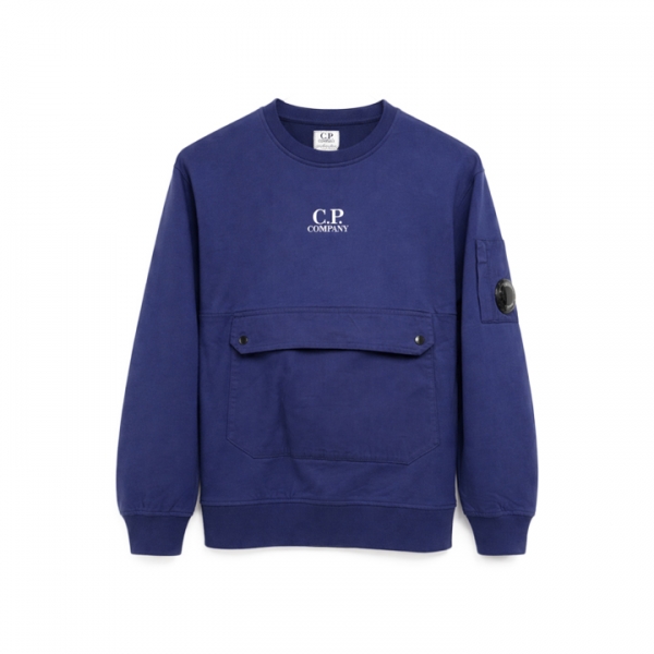 ◆키즈◆키즈 렌즈 와펜 포켓 맨투맨 퍼플블루 20CKSS060B 00LCC02 878