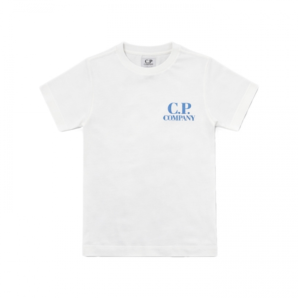 ◆키즈◆키즈 모노 로고 세일러 반팔 티셔츠 화이트 20CKTS118B 00LAA17 103