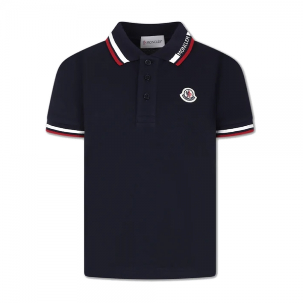 키즈 로고 패치 폴로 티셔츠 네이비 8A000 12 8496W 778
