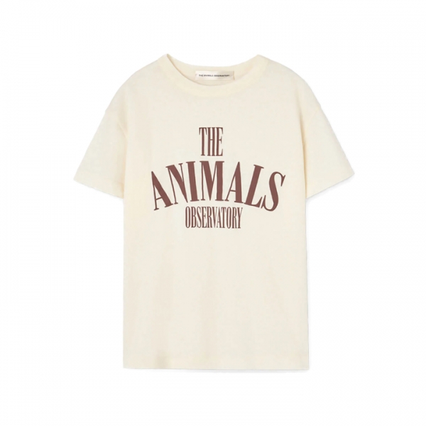 ◆키즈◆키즈 로고 레터링 펍피쉬 티셔츠 로우화이트 S26001 221DW