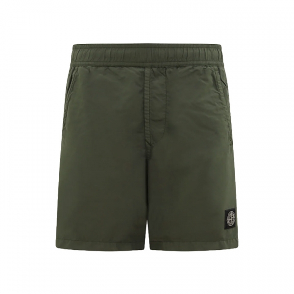 ◆키즈◆키즈 로고 패치 스윔 숏팬츠 카키 8016B0346 V0058