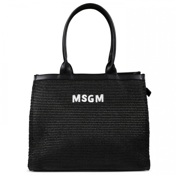 ◆키즈◆25SS 키즈 로고 자수 토트백 블랙 S5MSJGBA188 110