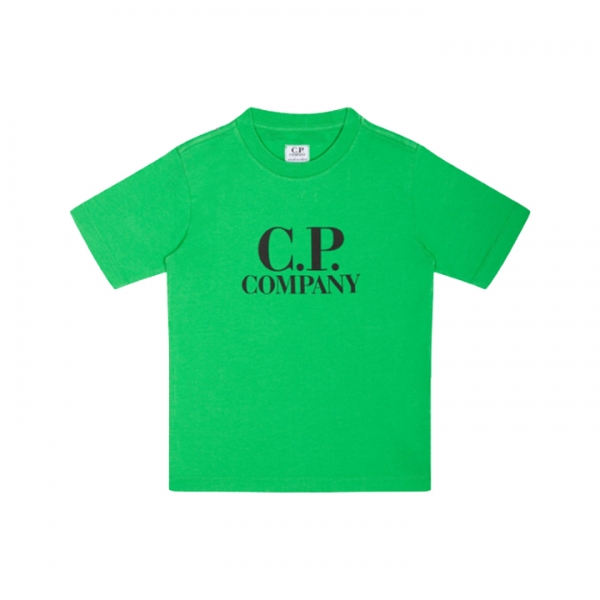 ◆키즈◆여성 로고 프린트 저지 반팔 티셔츠 그린 16CKTS047C 00LAA17 617