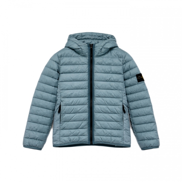 ◆키즈◆키즈 와펜 패치 후드 경량패딩 파우더블루 L1S16 4100009 S0024 V004A