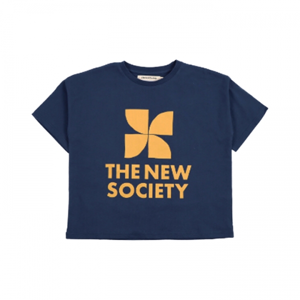 ◆키즈◆키즈 로고 프린팅 반팔 티셔츠 네이비 TNS T INFINITI NA