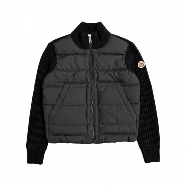 ◆키즈◆여성 로고 패치 니트 믹스 경량패딩 블랙 K2 954 9B000 08 M1241 999