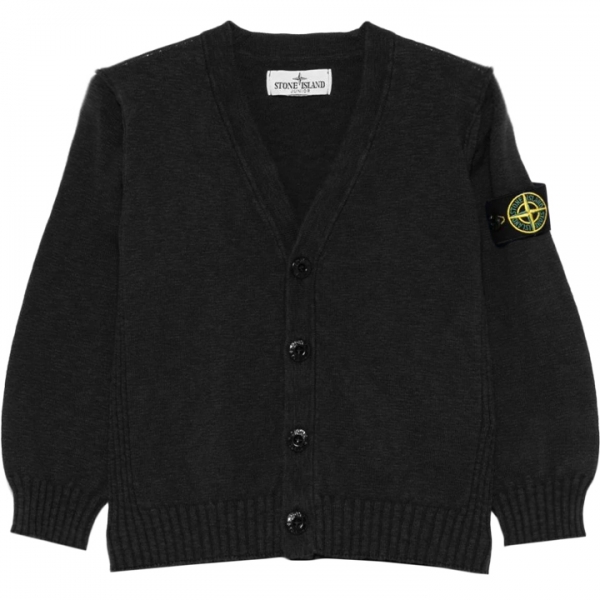 ◆키즈◆25SS 여성 와펜 패치 브이넥 가디건 블랙 K1S16 5100020 S00B0 V0029