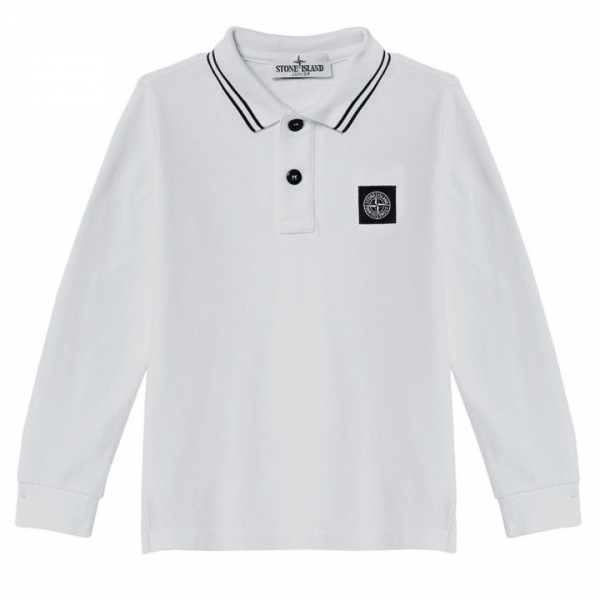 ◆키즈◆24FW 여성 로고 패치 폴로 티셔츠 화이트 811620748 V1001