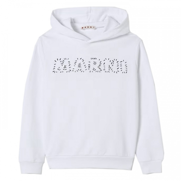 ◆키즈◆25SS 여성 로고 자수 후드티 화이트 M01409 M00V1 0M100