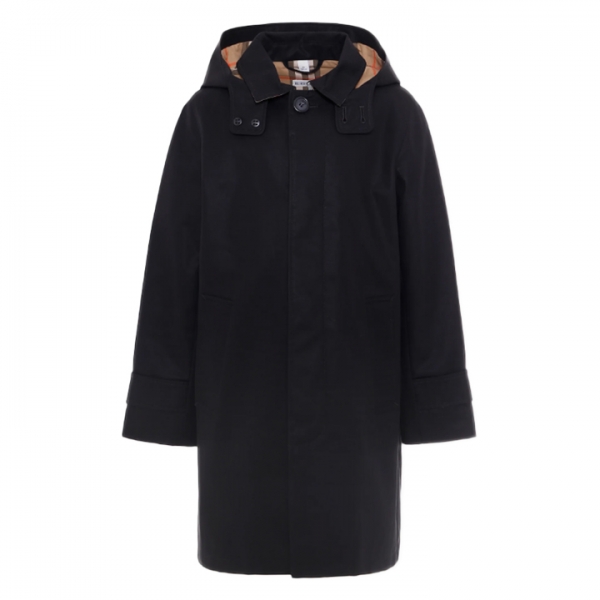 ◆키즈◆여성 코튼 후드 카코트 블랙 8109261