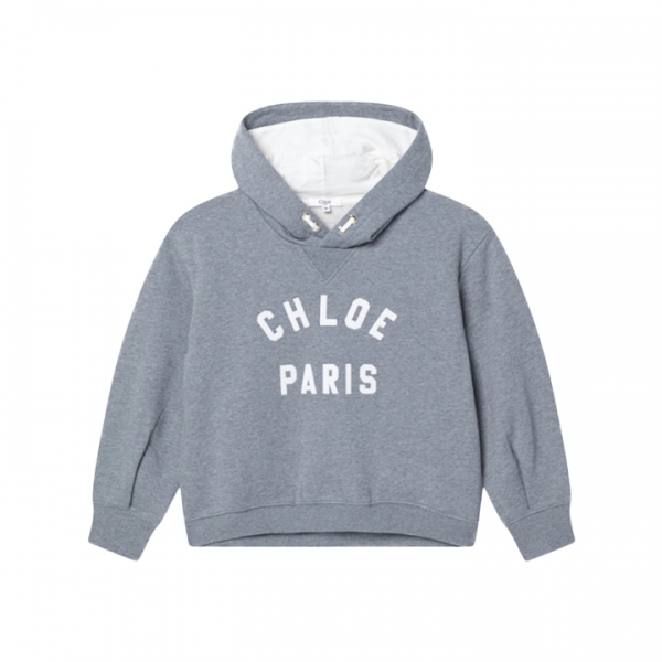 ◆키즈◆여성 자수 로고 후드 맨투맨 헤더그레이 C20646 A46