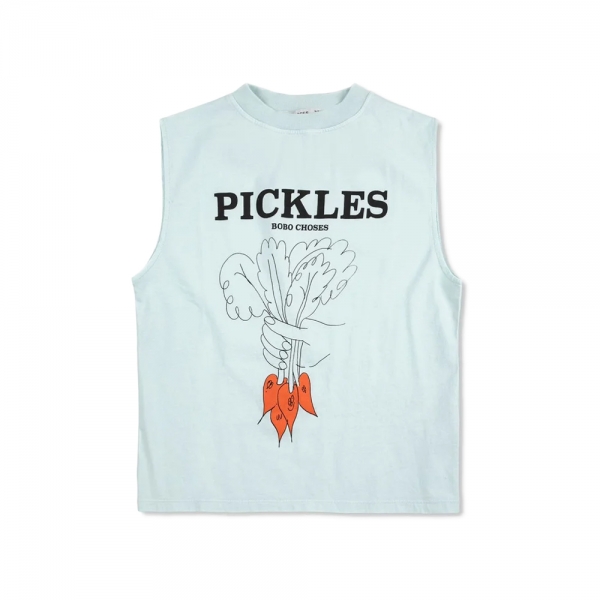 키즈 번치 오브 베지터블 민소매 티셔츠 라이트블루 B126AC025 451