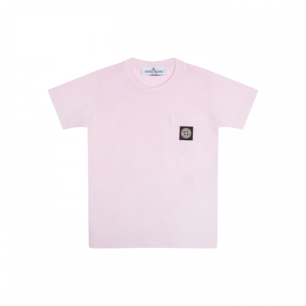 ◆키즈◆키즈 로고 패치 포켓 반팔 티셔츠 핑크 801620347 V0080