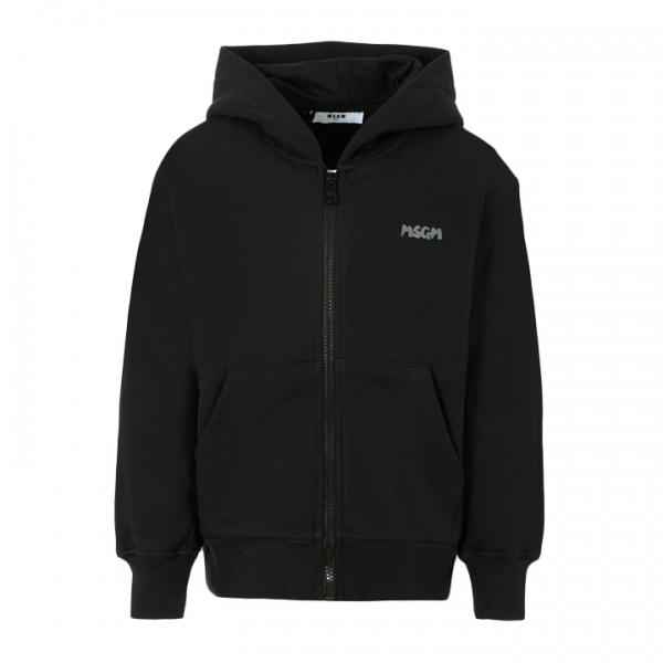 ◆키즈◆25FW 여성 로고 프린트 후드집업 블랙 F5MSJUZH002 110