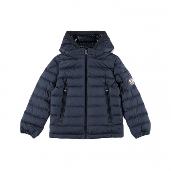 ◆키즈◆여성 갈리온 GALION 로고 패치 포켓 후드 경량패딩 네이비 1A000 01 597X2 77G