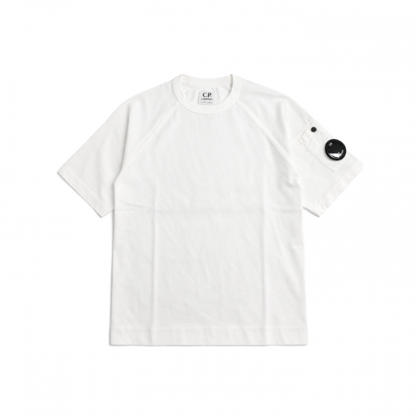 ◆키즈◆여성 렌즈 와펜 래글런 반팔 티셔츠 화이트 20CKTS011C 00LAA17 103