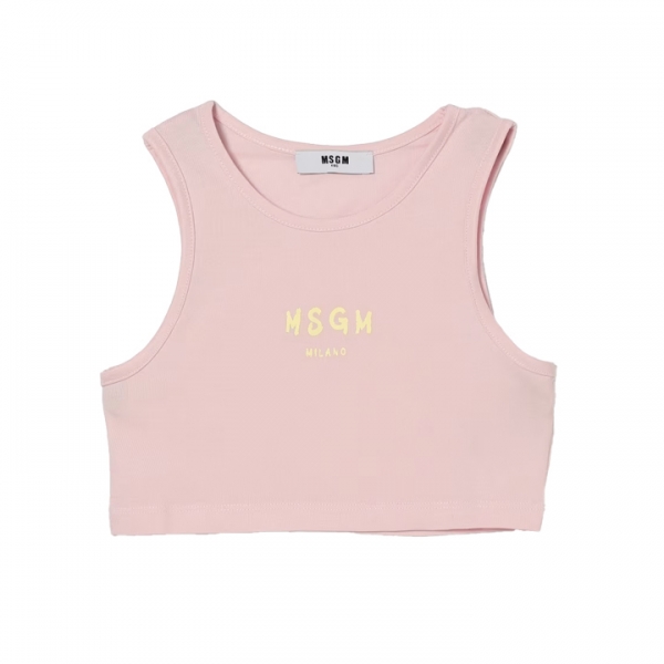 ◆키즈◆키즈 크롭 저지 탑 핑크 S6MSJGTO011 MS076