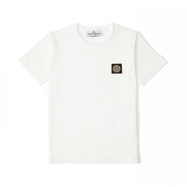 ◆키즈◆키즈 로고 패치 티셔츠 화이트 K1S16 2100002 S0047 V0001