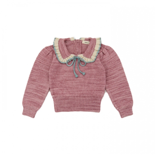 ◆키즈◆키즈 에스텔 드로스트링 니트 앤틱로즈 K1226W25 255