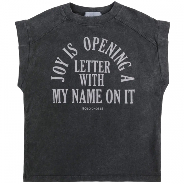 ◆키즈◆25SS 키즈 조이 슬리브리스 티셔츠 다크그레이 B125AC020 061