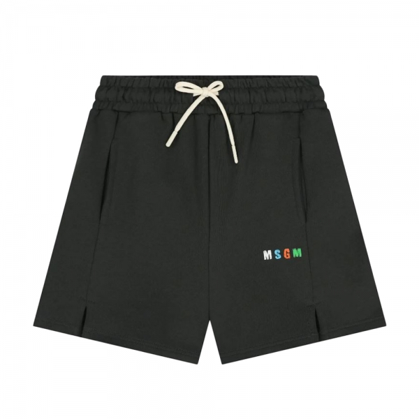 키즈 컬러 로고 버뮤다 팬츠 워시드블랙 S6MSJBBE235 MS040