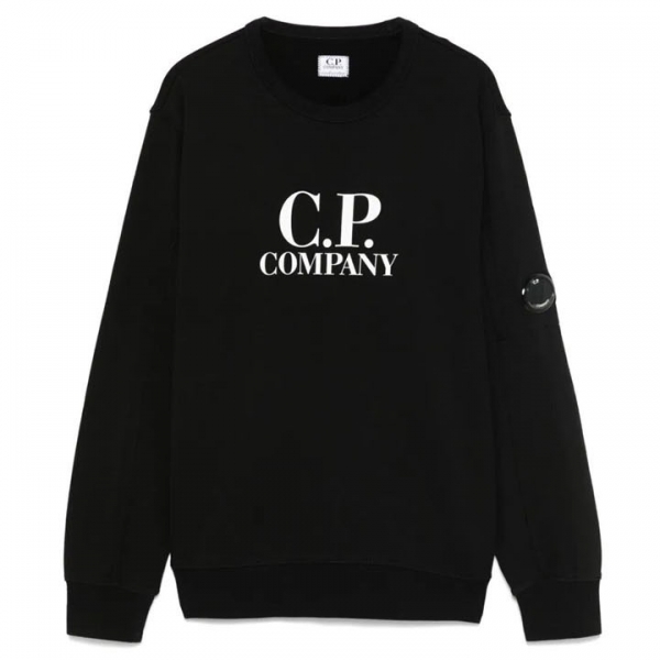 ◆키즈◆25SS 키즈 렌즈 와펜 로고 맨투맨 블랙 18CKSS029B 00LCA69 999