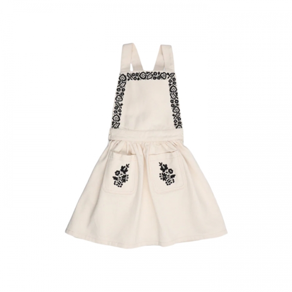 ◆키즈◆키즈 TAMARA 자수 피나포어 원피스 화이트 TAMARA PF MOON.WH