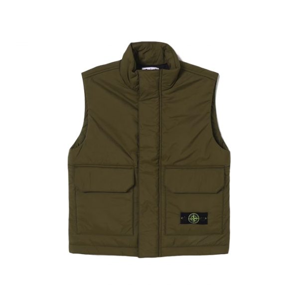 ◆키즈◆여성 와펜 패치 패딩 조끼 카키 K2S16 G100004 S0203 V0054