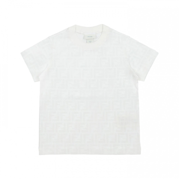 ◆키즈◆여성 FF 프린팅 패턴 반팔 화이트 JUI181 ATRV F0TU9