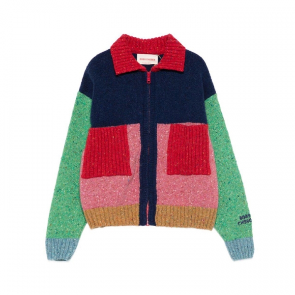 ◆키즈◆키즈 컬러블록 니트 집업 멀티 B225AC117 991