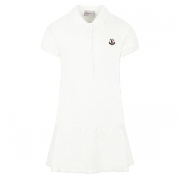 ◆키즈◆25SS 여성 로고 패치 폴로 원피스 화이트 8I000 14 89AL2 034