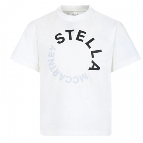 ◆키즈◆25SS 여성 로고 프린트 크루넥 반팔 티셔츠 화이트 TV8P61 Z0434 101