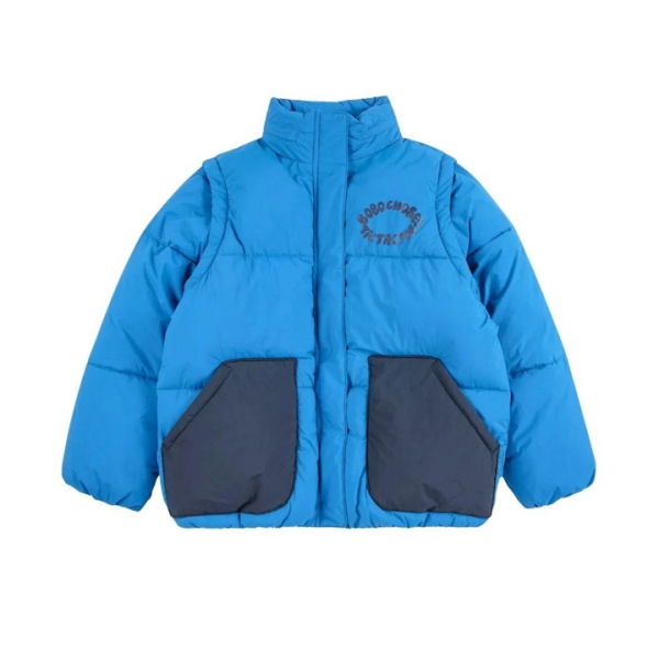 ◆키즈◆키즈 틱탁토 아노락 패딩자켓 블루 B225AC124 421