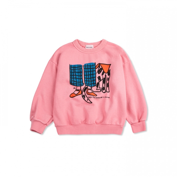 ◆키즈◆키즈 도그 프렌드십 맨투맨 핑크 B126AC047 661