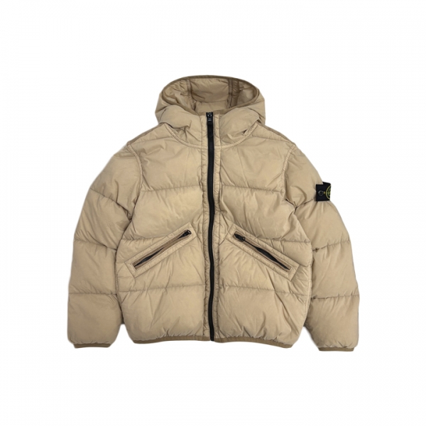 ◆키즈◆여성 와펜 패치 사선포켓 후드 패딩 자켓 샌드 K2S16 4100017 S0028 V0095